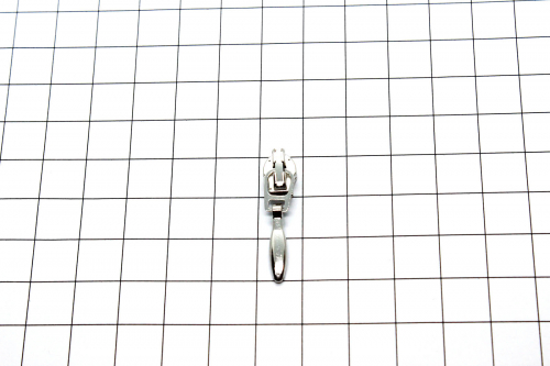 Preview: Automatik-Schieber Tropfen klein silber